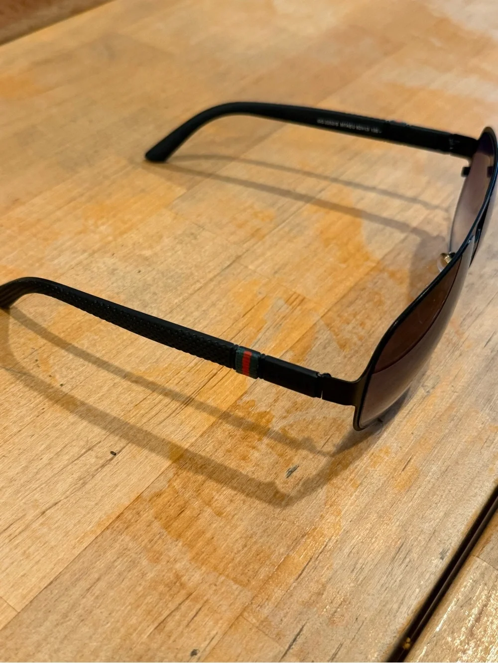 Gucci Black Frames with Purple Gradient Lenses Sunglasses